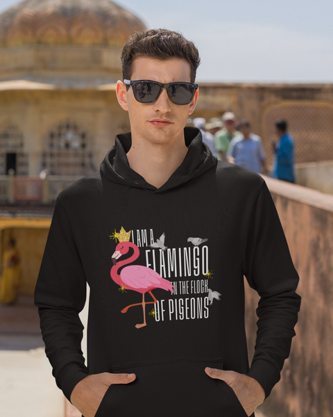 I Am A Flamingo In The Flock Of Pigeons Hoodie
