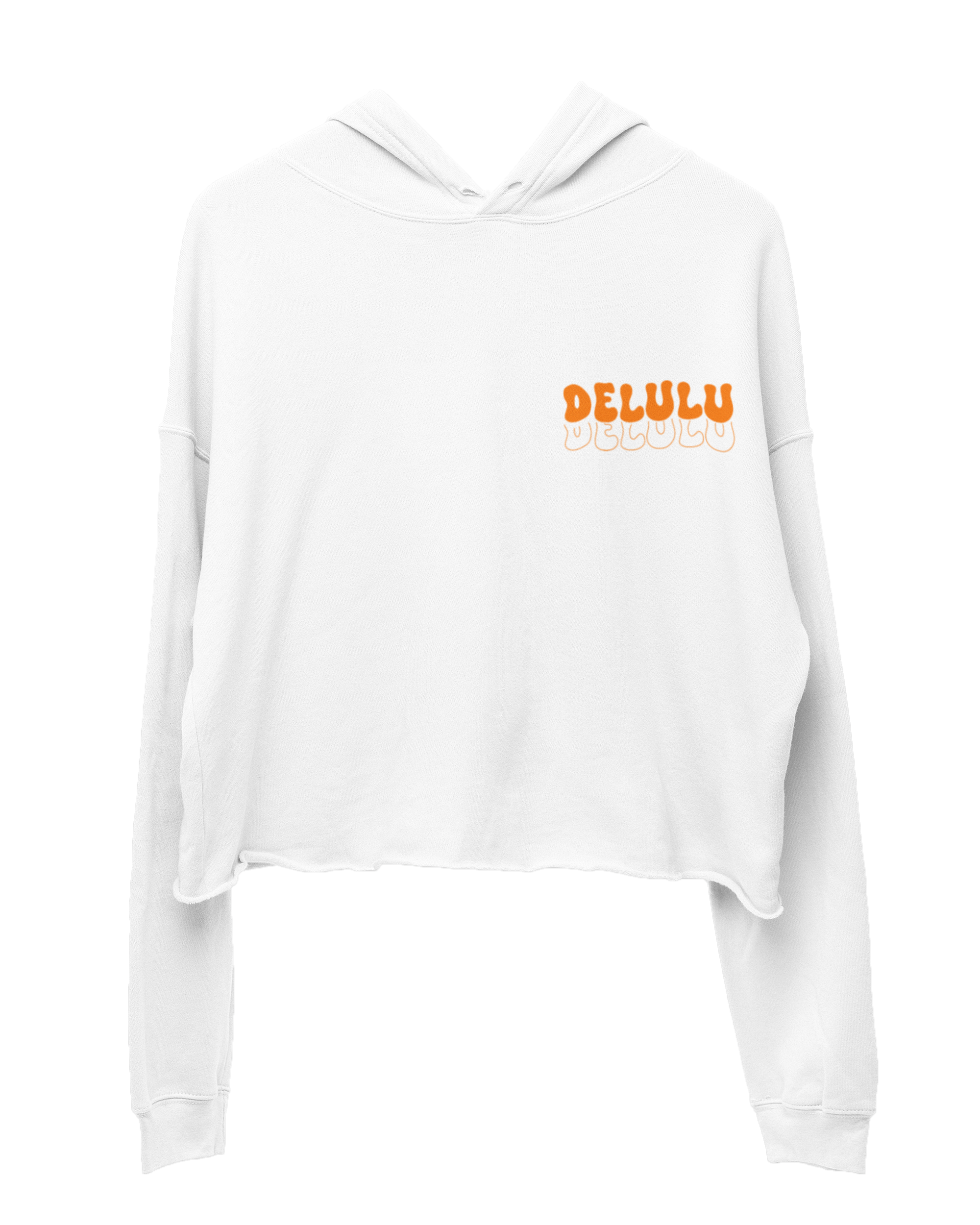 Delulu Is The Only Solulu Cropped Hoodie