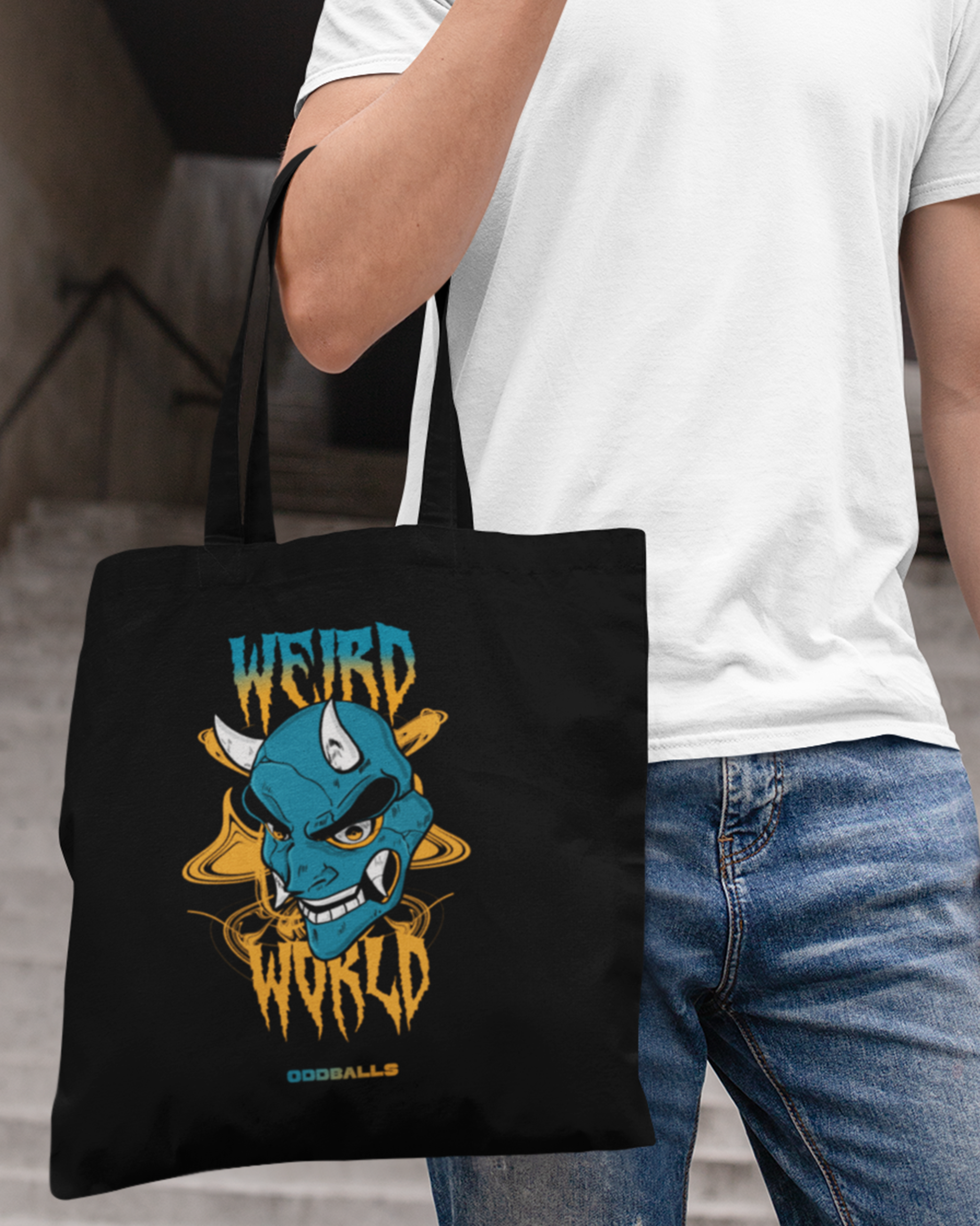 Weird World Devil Tote Bag