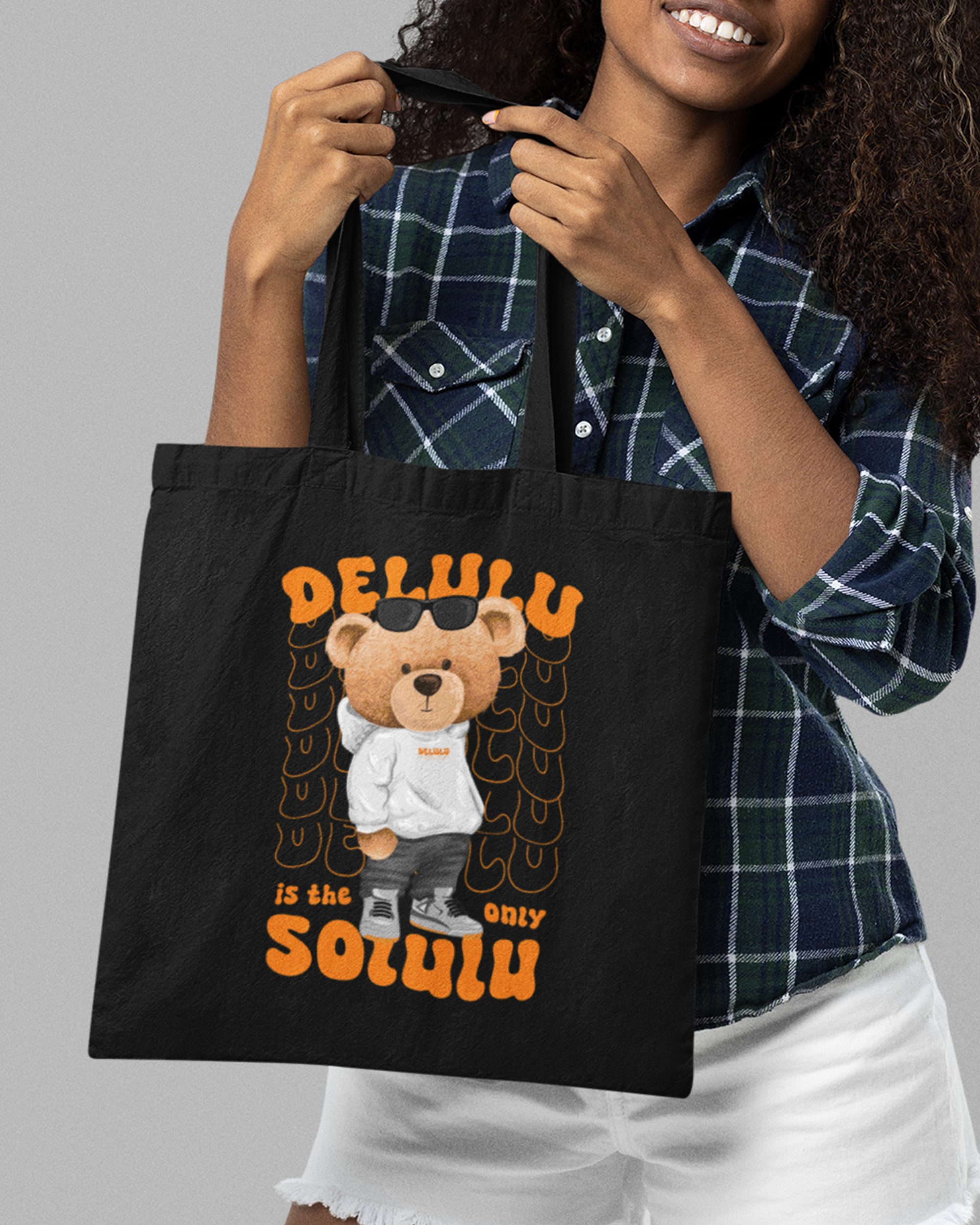 Delulu Is The Only Solulu Tote Bag