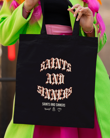 Saints and Sinners Tote Bag