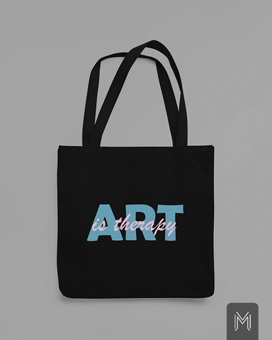 Art Is Therapy Tote Bag