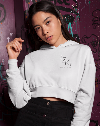 ZK Logo Cropped Hoodie