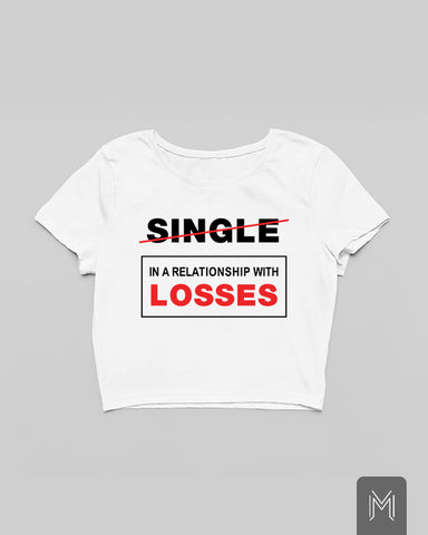 Relationship with Losses Crop Top
