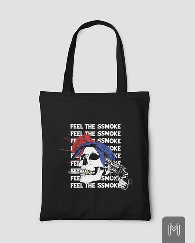 Feel The Ssmoke Skull Tote Bag
