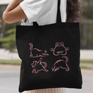 Cat Yoga Tote Bag