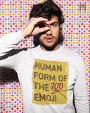 Human form of 100 Emoji Sweatshirt
