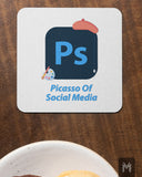 Picasso Of Social Media Coaster