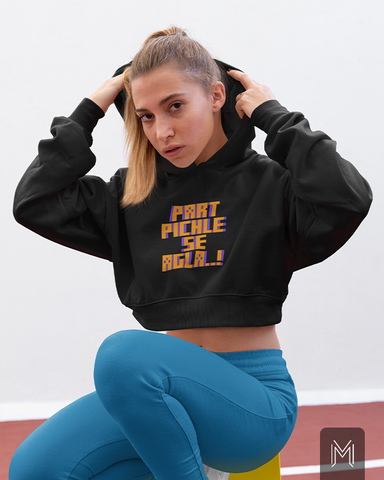 Part Pichle Cropped Hoodie