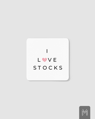 I Love Stocks Coaster