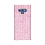 Samsung Note 9 Pink Fabric Design