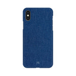 Apple iPhone Xs Blue Fabric Design