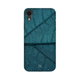 Apple iPhone XR Blue Leaf Design