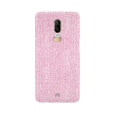 OnePlus 6 Pink Fabric Design