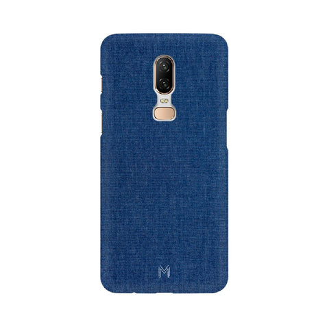 OnePlus 6 Blue Fabric Design